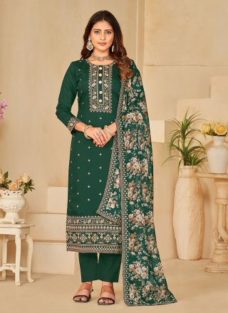 Silk hot sale churidar set