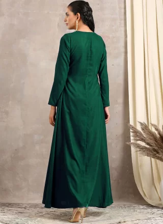 Green Velvet Designer Kurti