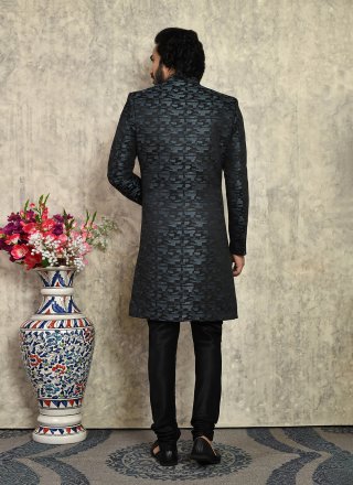 Grey Art Silk Indo Western