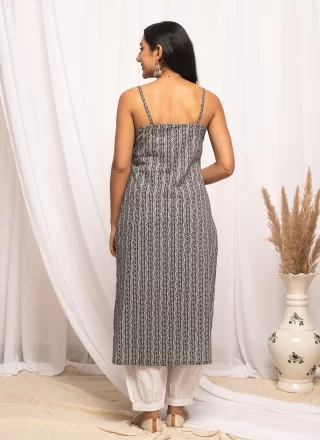 Grey Cotton Designer