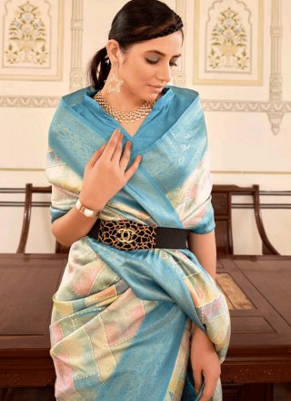 Groovy Multi Colour Nylon Trendy Saree