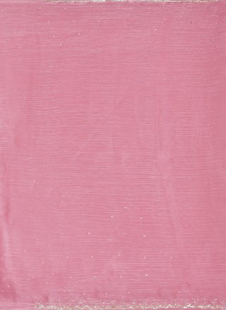 Hand Work JIMMY CHU Classic Saree In Pink