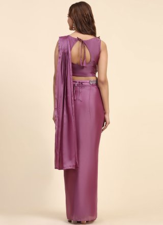 Imported Classic Sari In Purple