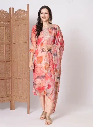 Incredible Pink Silk Salwar Suit