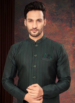 Jacquard Indo Western In Green