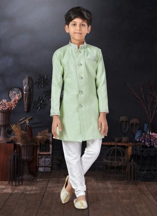 Jacquard Indo Western In Sea Green
