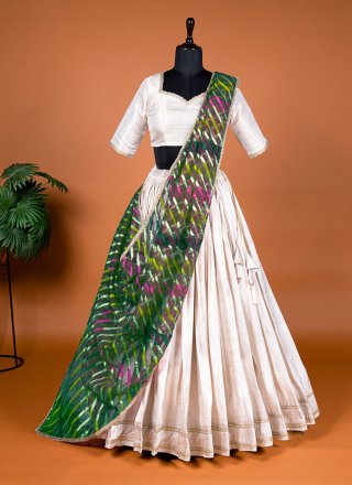Jacquard Silk Lehenga Choli with Weaving and Zari Work