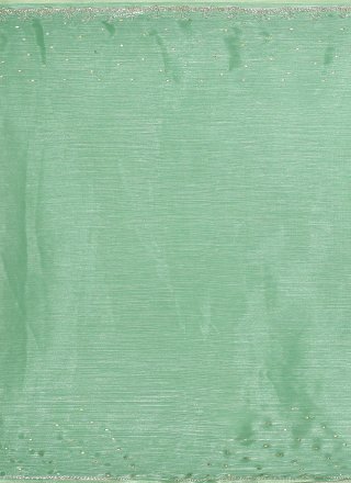 JIMMY CHU Designer Saree In Green