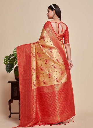 Kanjivaram Silk Classic Saree with Woven and Zari Work