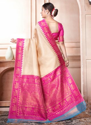Kanjivaram Silk Classic Saree with Woven Work Kanjivaram Silk Classic Saree with Woven Work