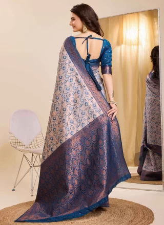 Kanjivaram Silk Classic Sari with Jacquard Work