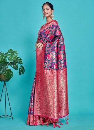 Kanjivaram Silk Classic Sari with Woven Work