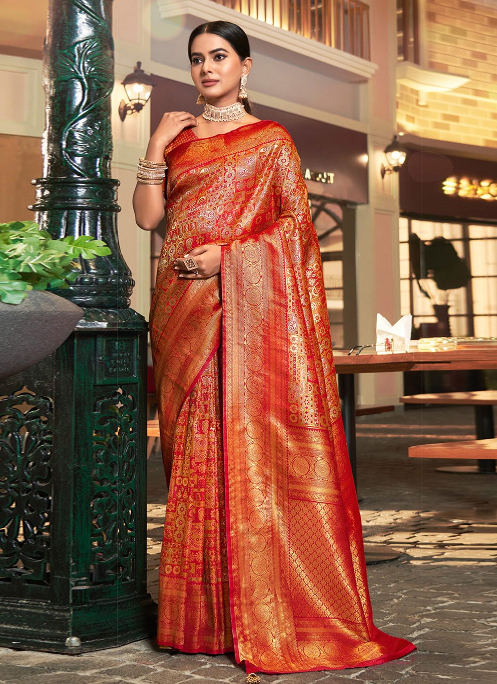 Shop the Hottest Red Kanjivaram Saree Online Now