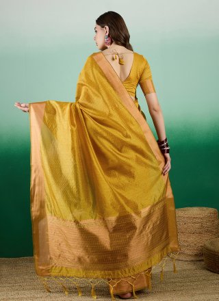 Casual Saree with Woven Work