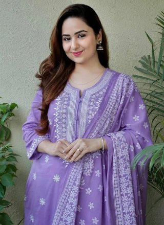 Lavender Cotton Salwar Suit