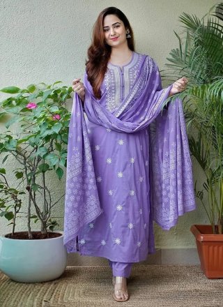 Lavender Cotton Salwar Suit