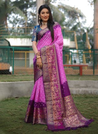 52 64 Lavender Wedding Indo Western Saree and Lavender