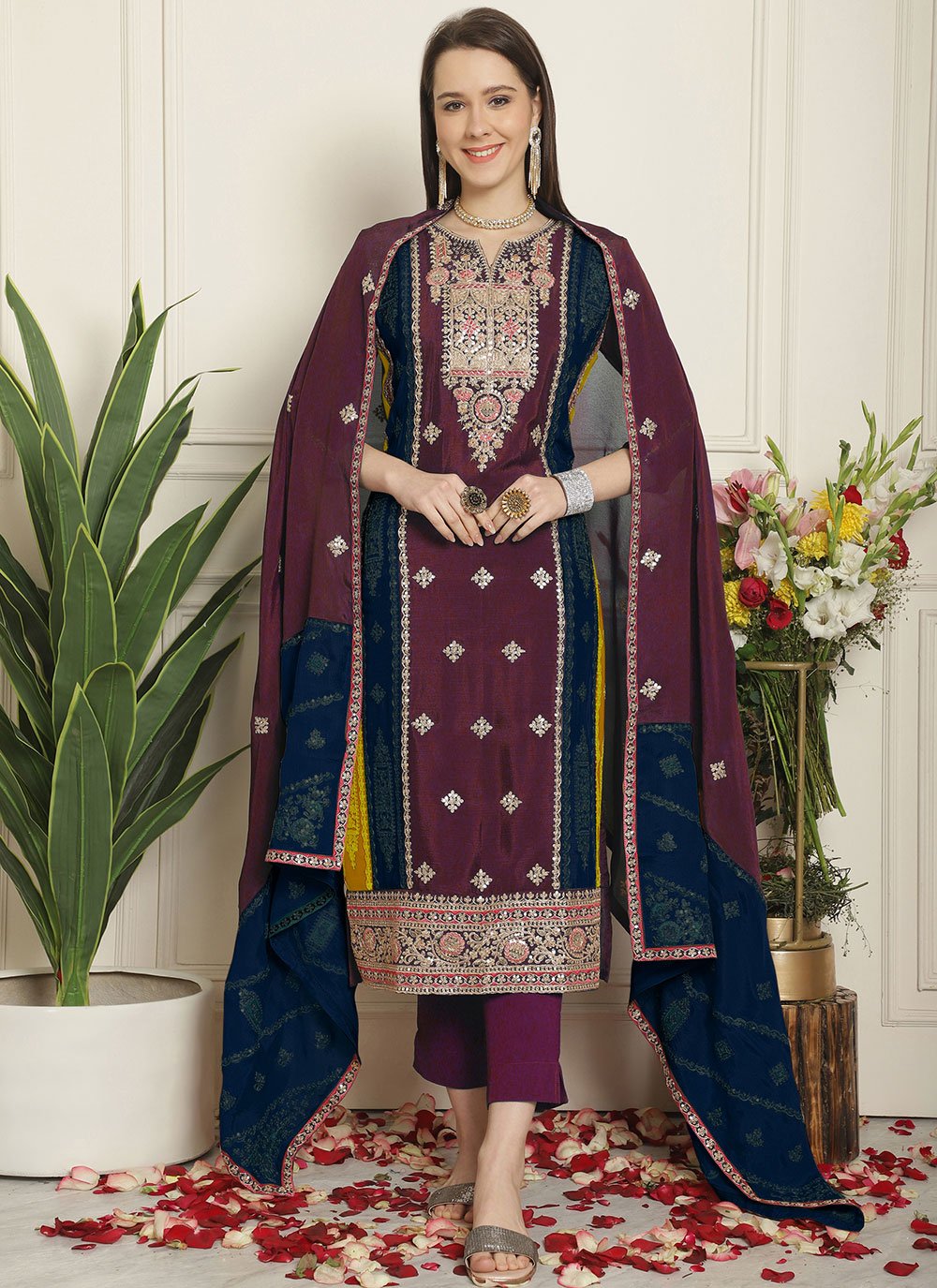 Chiffon salwar suits online hotsell