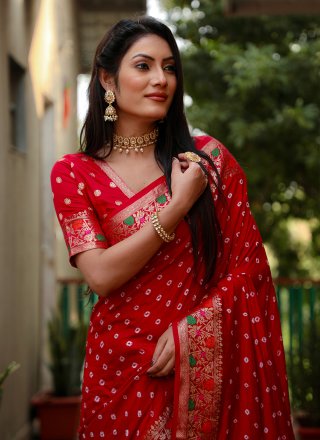 Maroon Paithni Traditional Saree