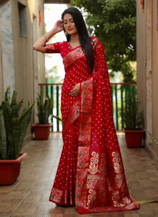 Maroon Paithni Traditional Saree