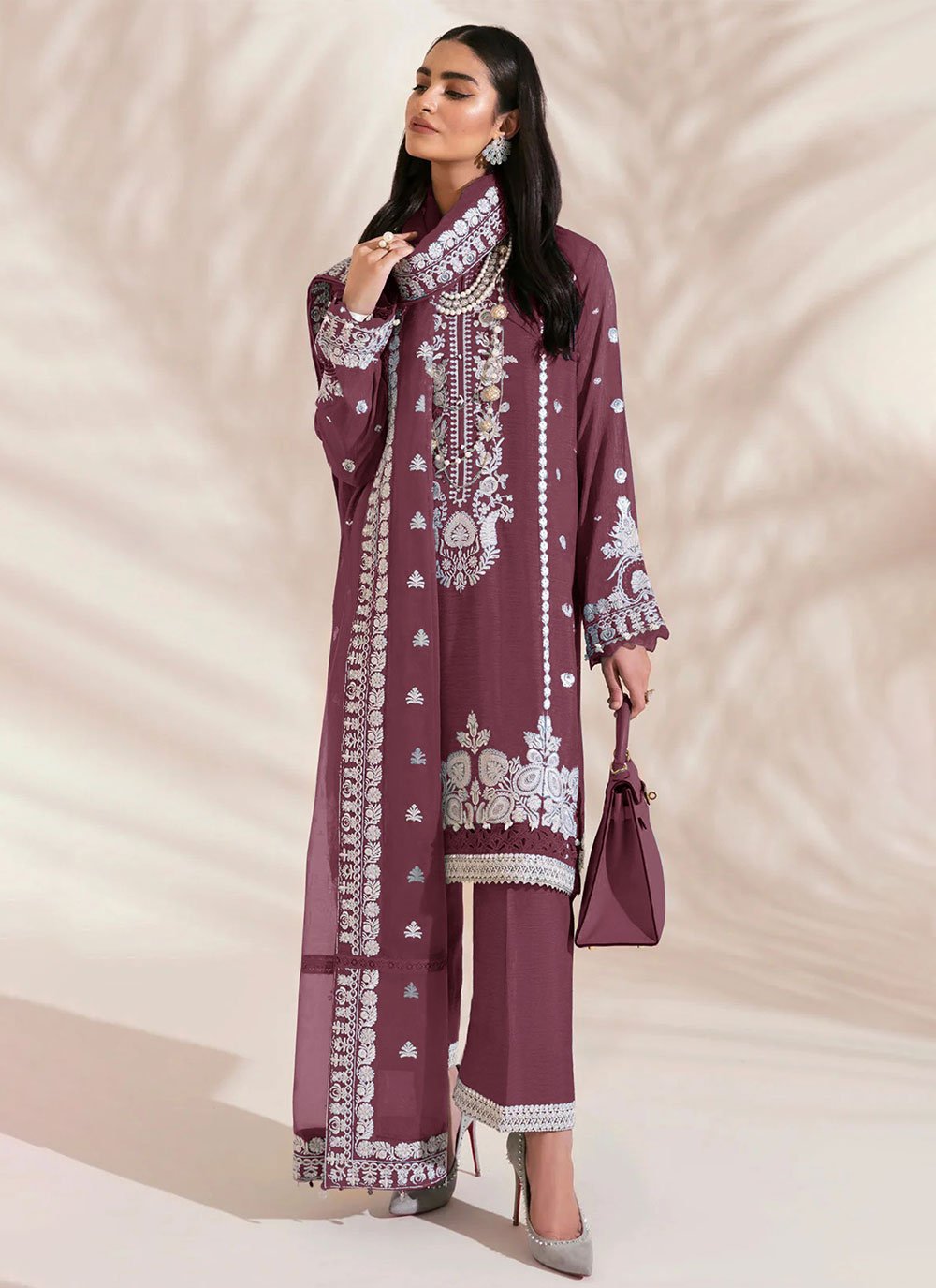 Mauve pakistani outlet dresses