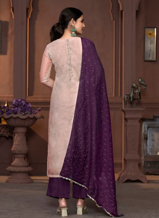 Modal Salwar Suit In Beige