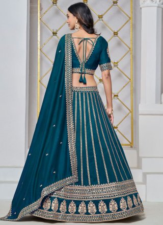 Morpeach Art Silk Lehenga Choli with
