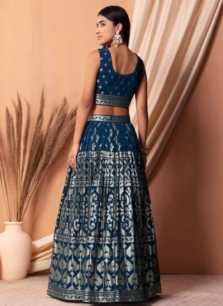 Morpeach Georgette Lehenga Choli