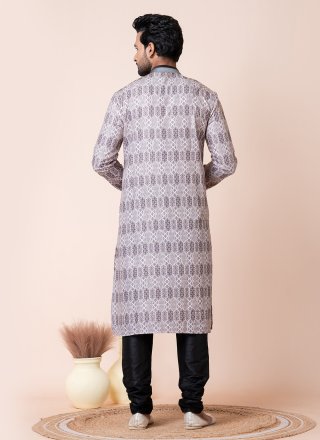 Multi Colour Cotton Kurta Pyjama