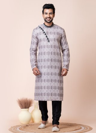 Multi Colour Cotton Kurta Pyjama