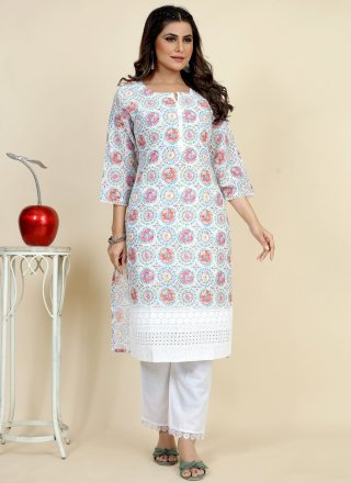 Multi Colour Digital Print, Lucknowi Work and Sequins Work Georgette Party Wear Kurti
