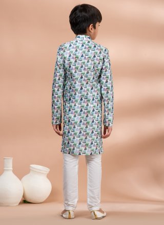 Multi Colour Fancy Fabric Kurta Pyjama