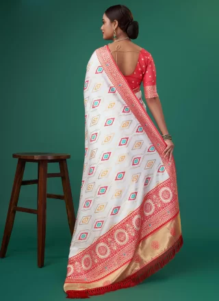 Multi Colour Patola Silk Weaving Work Classic Saree for Women