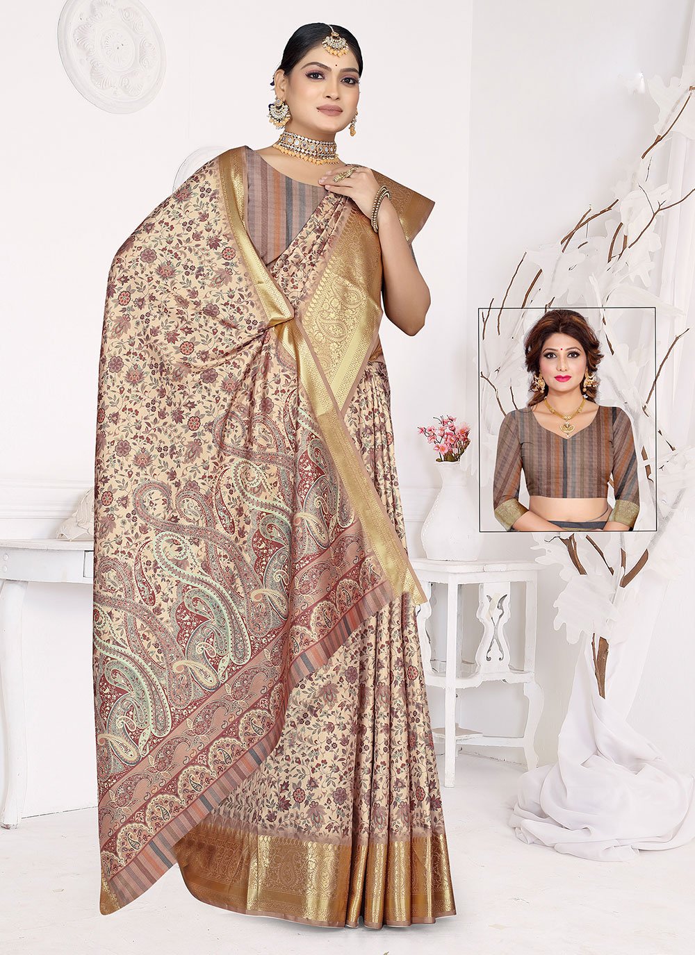 Multi Colour Sarees Online Shopping: Buy Multi Colour Silk Sarees