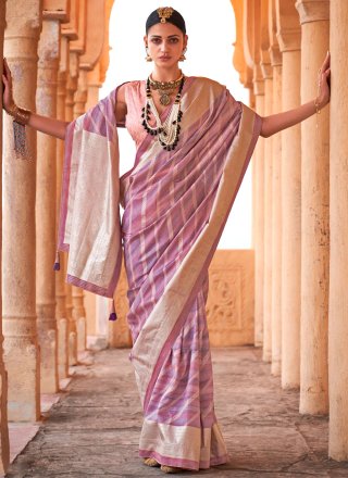 Multi Colour Viscose Classic Sari with Foil Print Work for Ceremonial