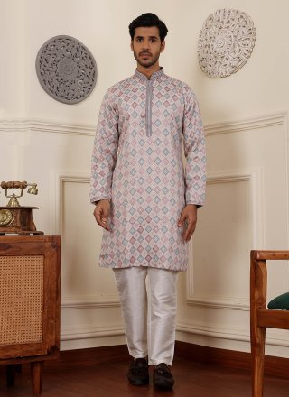 Multi Colour Viscose Kurta Pyjama