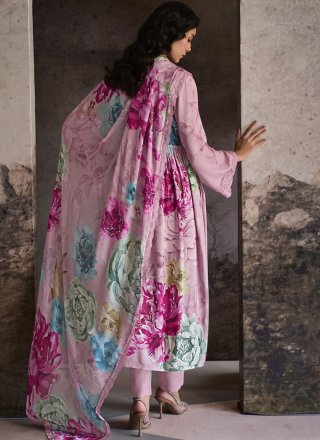 Muslin Salwar Suit with Digital Print Work