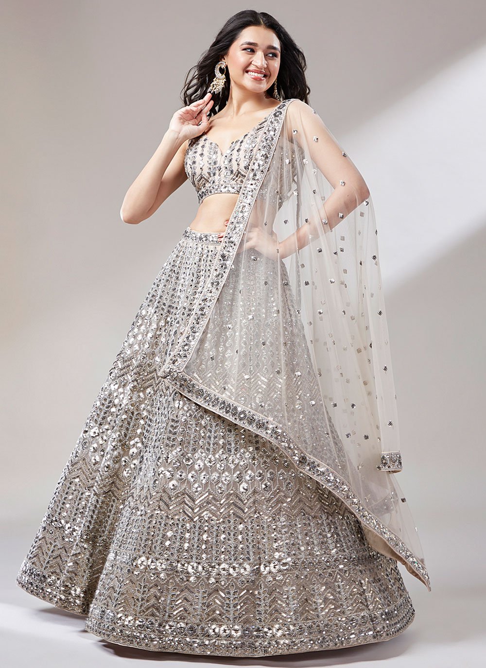 Buy net lehenga online best sale