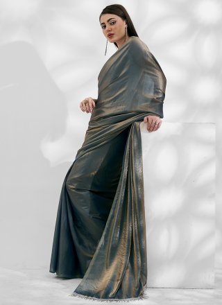 Organza Shaded Saree In Multi Colour