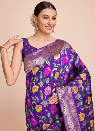 Paithni Classic Saree In Lavender