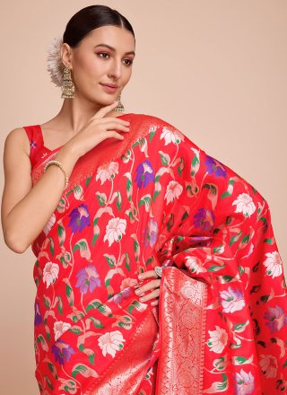 Paithni Classic Sari with Meenakari and Weaving Work