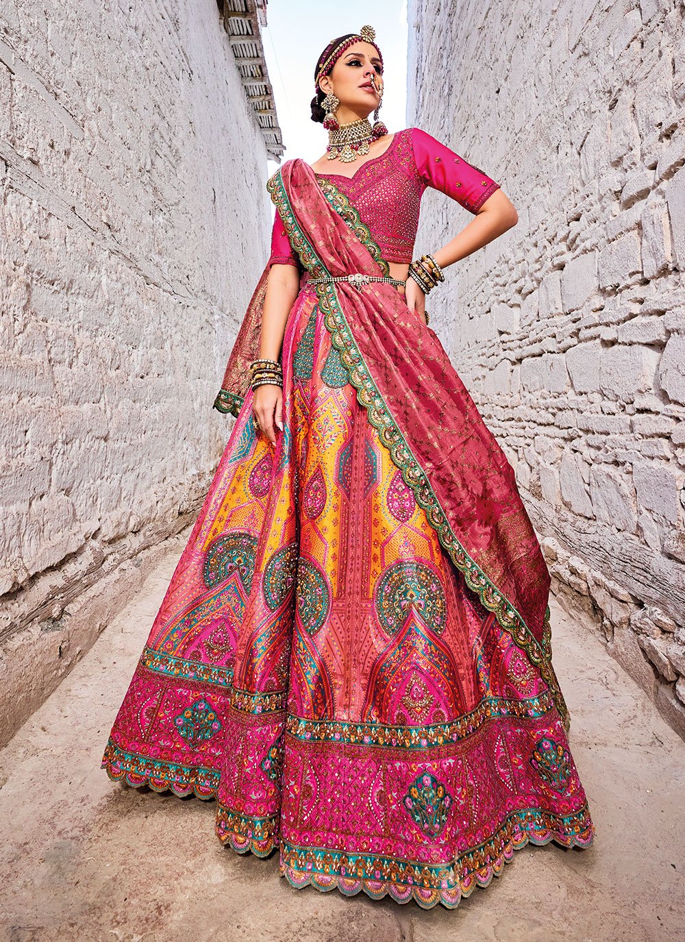 Lehanga house - *🤳THE ONLINE BRAND* *🥢LEHENGA COLLECTION * 📀  📀📀📀📀📀📀📀📀📀 *PRESENT NEW LEHENGA COLLECTION* *DN:MC9089* 👗 *LEHENGA:  TAPETA SILK WITH EMBROIDERY WORK* 👚 *INNER: SATIN SILK WITH CAN CAN* 👘  *DUPATTA: