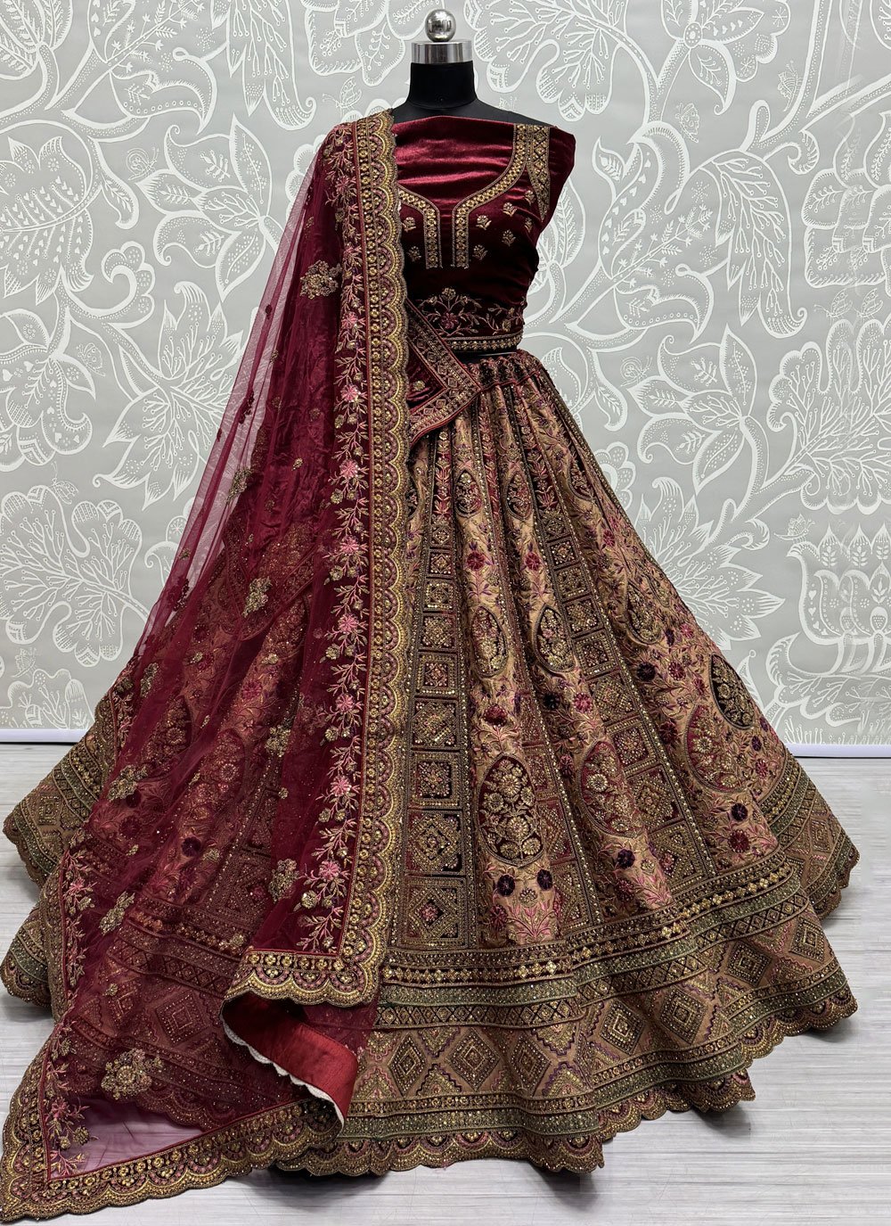 Brocade lehenga online shopping hotsell