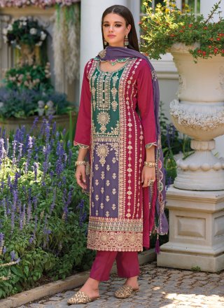 Bandhej Red Salwar Kameez Suit, Punjabi Patiala Rayon Suit With Tafeta Silk  Dupatta, Stitched for Girls & Women Designer Patiala Salwar Suit -   Canada
