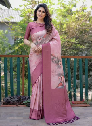 Pink Gota Sarees: Buy Latest Designs Online | Utsav Fashion