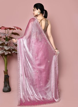 Pink JIMMY CHU Classic Saree