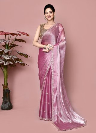 Pink JIMMY CHU Classic Saree