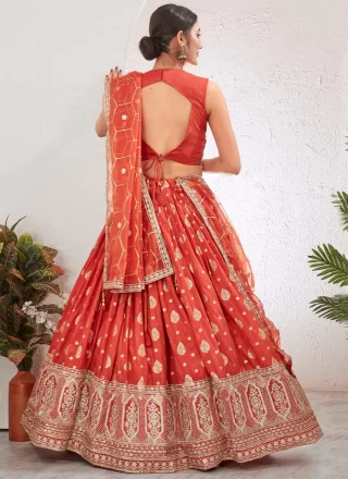 Pink Pure Dola Readymade Lehenga Choli