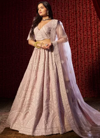Pink Silk Lehenga Choli