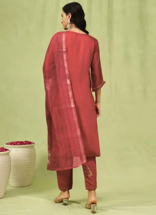 Pink Silk Salwar Suit